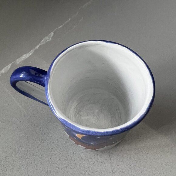 Starbucks Ceramic Coffee Mug Santa Claus Reindeer HandPainted In Hungary Vintage - Picture 4 of 7